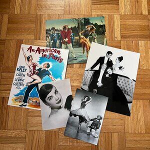 Leslie Caron Set of Five Photos 8x10 5x7 Actress Classic Golden Hollywood